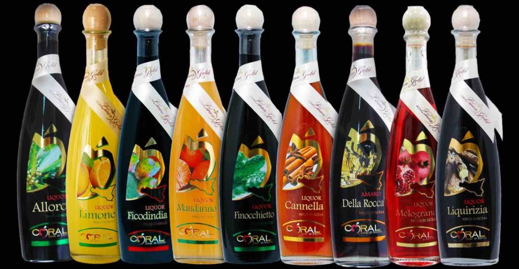 La collezione di liquori siciliani